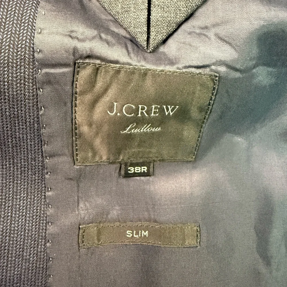 J. Crew Classic Wool Gray Blue Blazer Size 38